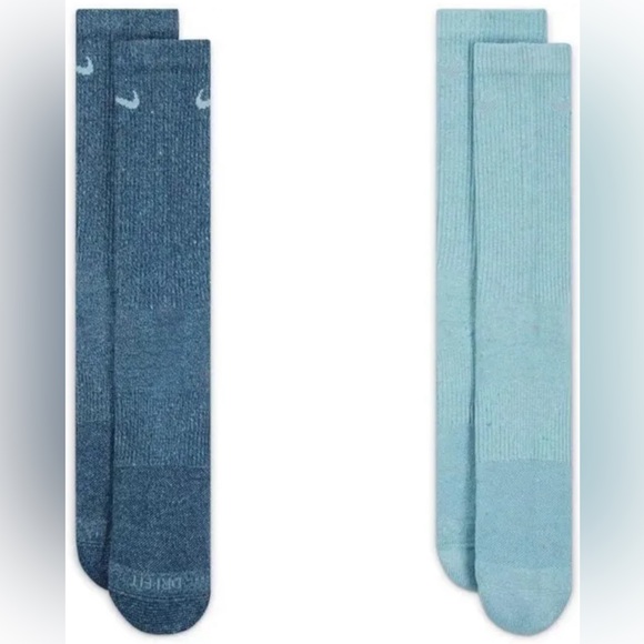 Nike Other - Men's Nike Everyday Plus Dri-FIT Cushioned Crew Socks 2 Pack Blue